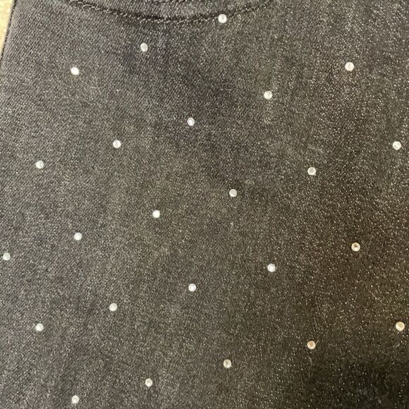 Express Black Rhinestone High Rise Ankle Skinny Jeans 4 Short NWT - Picture 5 of 5